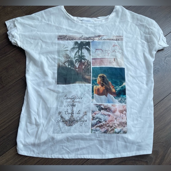 Promod Printed T-Shirt - Picture 1 of 4